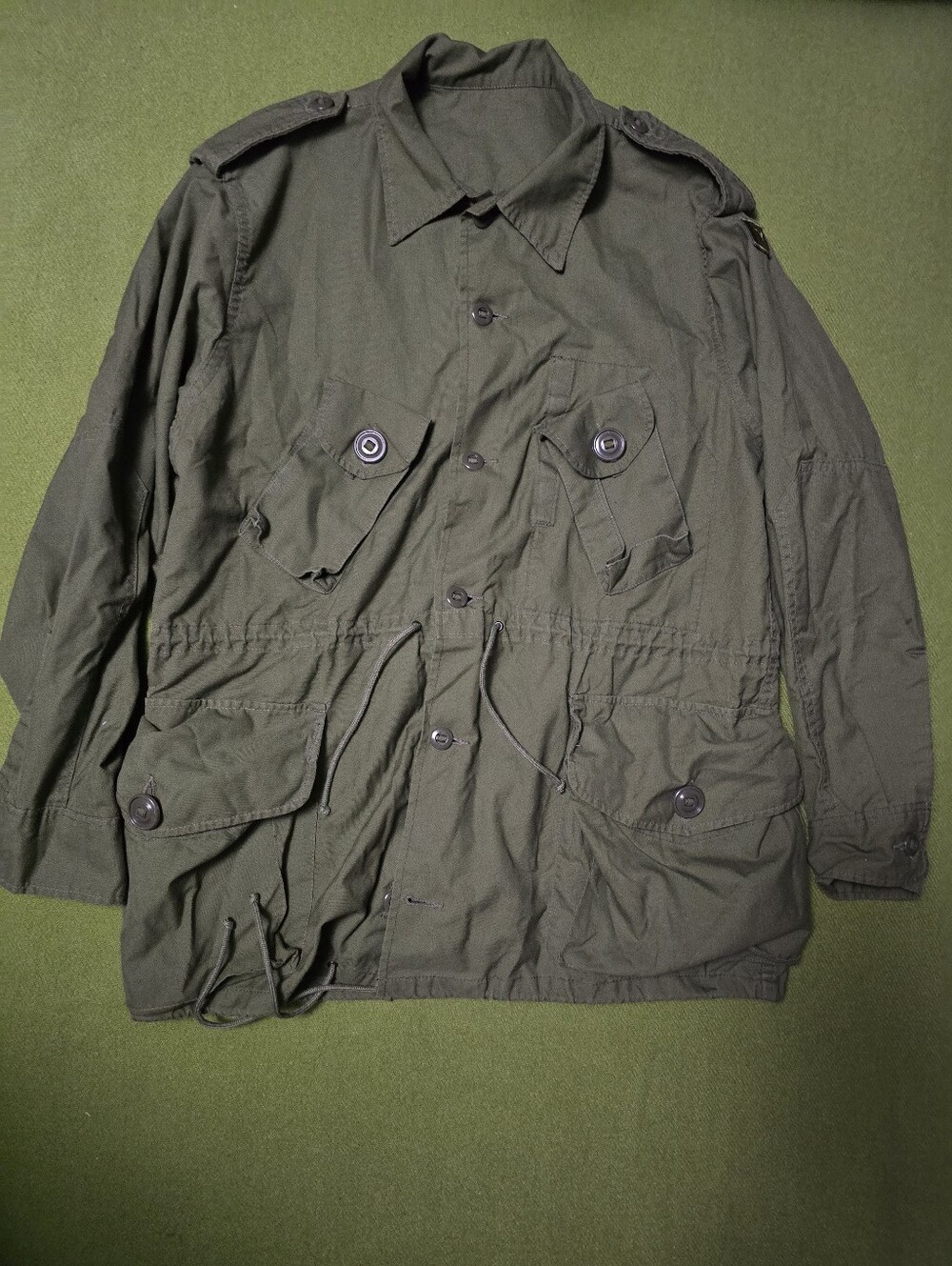 Men's Olive Field Jacket – Durable Military-Style Coat